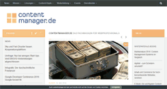Desktop Screenshot of contentmanager.de